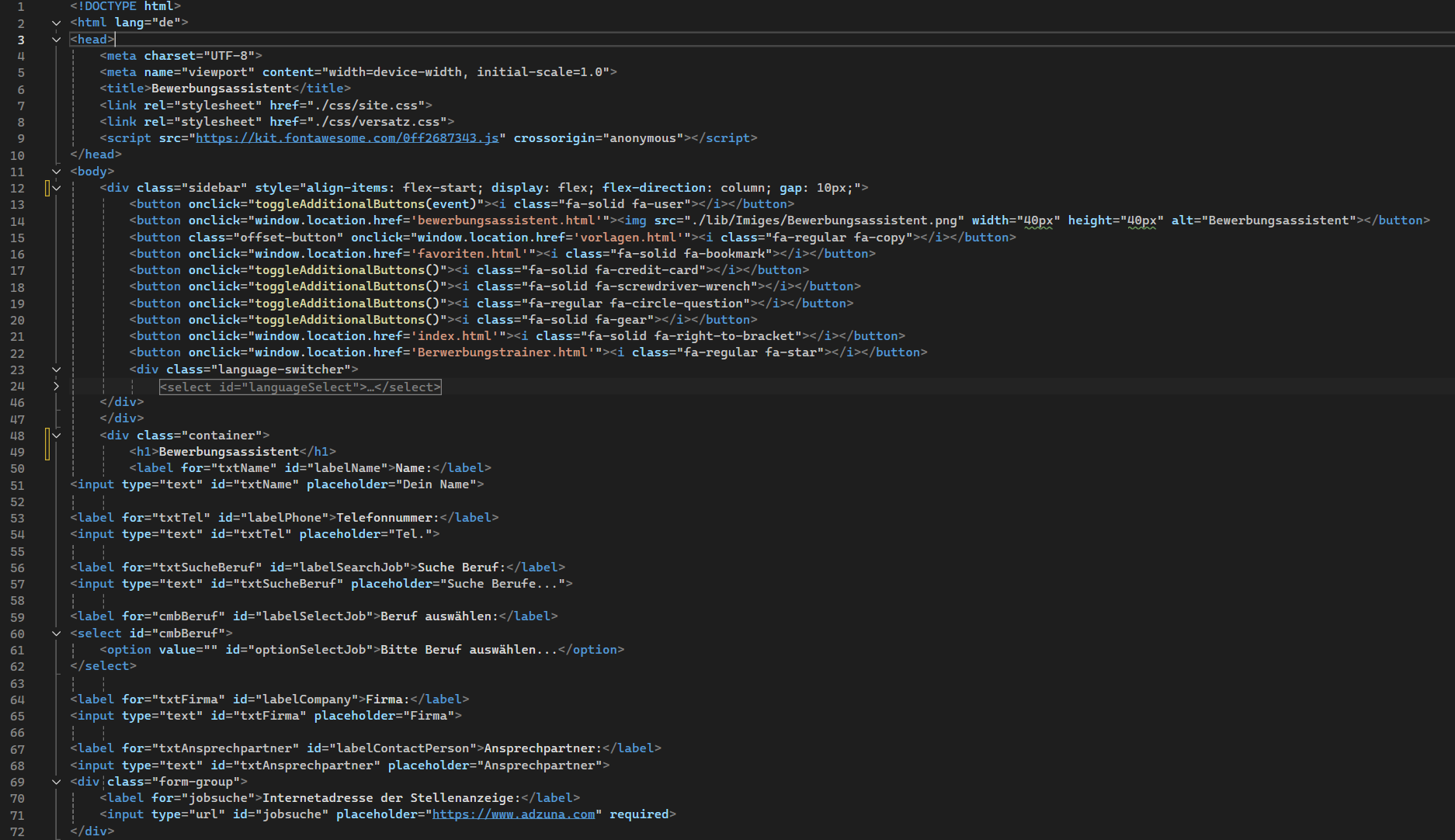 Projekt 3 Rückseite